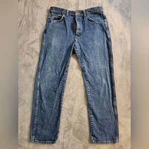 Wrangler Pro Jeans Men's Blue Straight Jeans 34 X 30